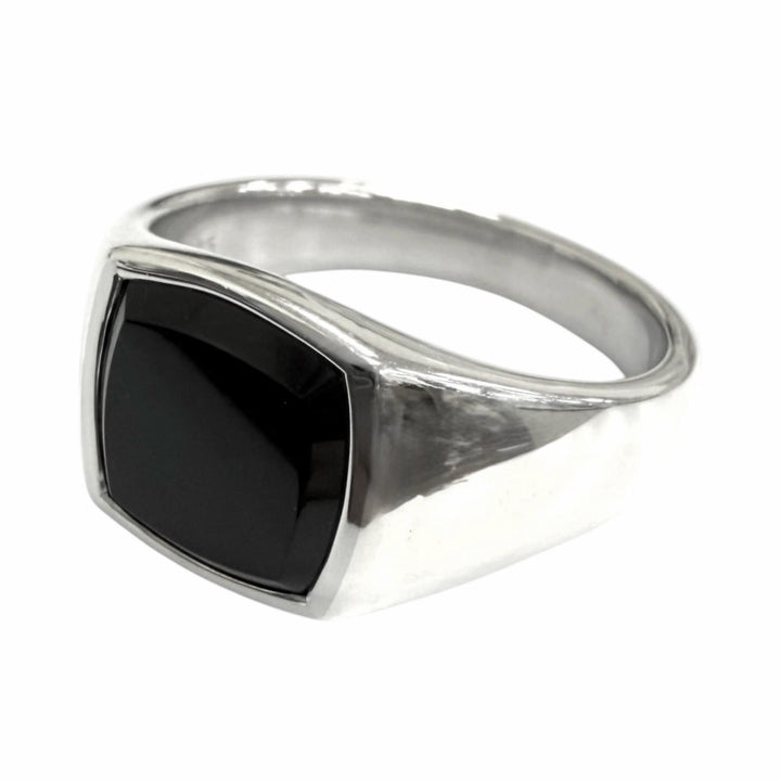 極美品□TOM WOOD トムウッド Kay Ring Polished Onyx SV925 オニキス リング 指輪 シルバー ブラック 62(JP22号相当) 重量8.4g メンズ