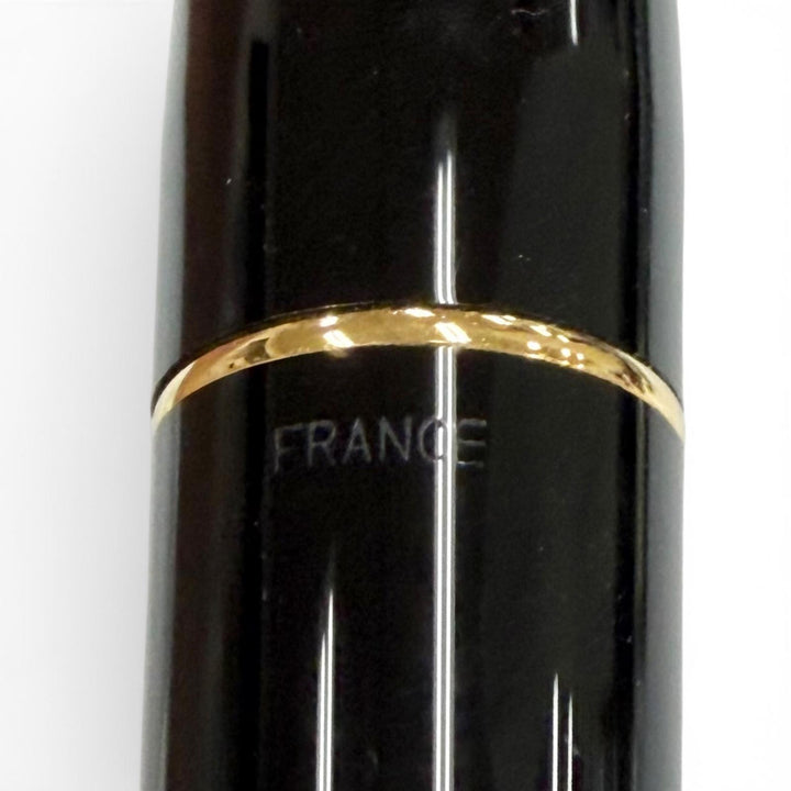 極美品▼PARKER パーカー デュオフォールド クラシック センテニアル ペン先18K Fニブ 万年筆 ブラックGT ゴールド フランス製 メンズ