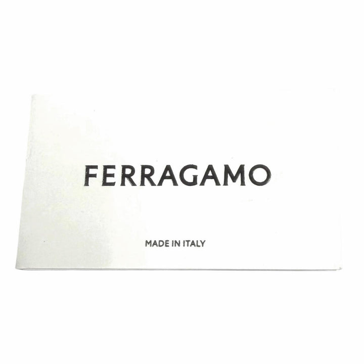 未使用品★FERRAGAMO フェラガモ 22D 779 ダブルガンチーニ レザー ロングウォレット 長財布 パープル シルバー金具 イタリア製 箱付き