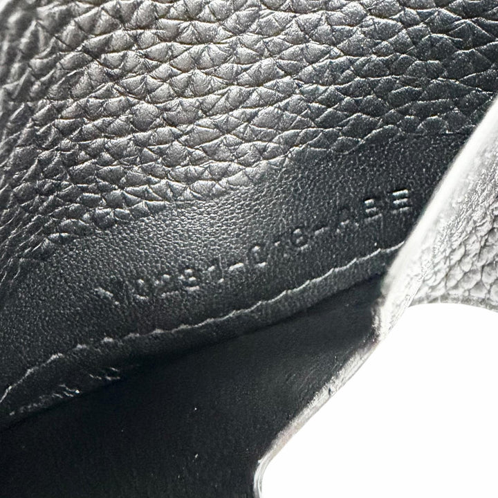 極美品△TOM FORD トムフォード SOFT GRAIN LEATHER T LINE MONEY CLIP WALLET ソフトグレインレザー カードケース マネークリップ付き