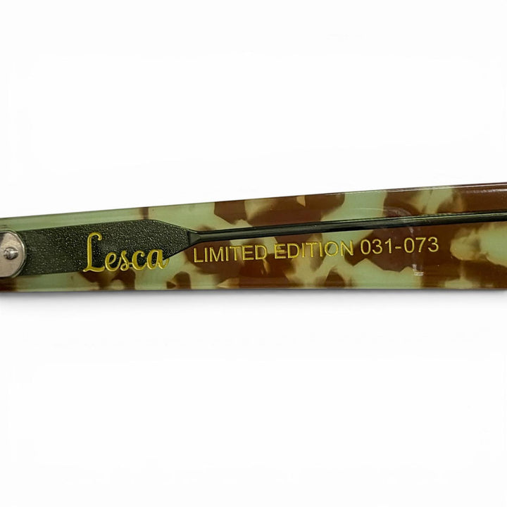 極美品△Lesca Lunetier レスカ ルネティエ La Corbs ラ コルブス コルビジェ ltd29 リミテッドエディション メガネ 47□26-145 度入り