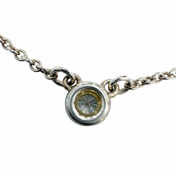 極美品☆TIFFANY&amp;Co. ティファニー エルサペレッティ ダイヤモンド バイザヤードシングル ダイヤモンド ペンダント AG925 重量1.5g