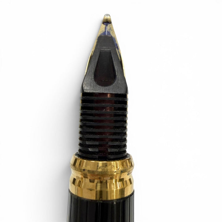 良品▼Dupont デュポン ヴィンテージ 1993年製 アールヌーボー リミテッドエディション 18K Mニブ 4000本限定生産品 2456/4000 万年筆