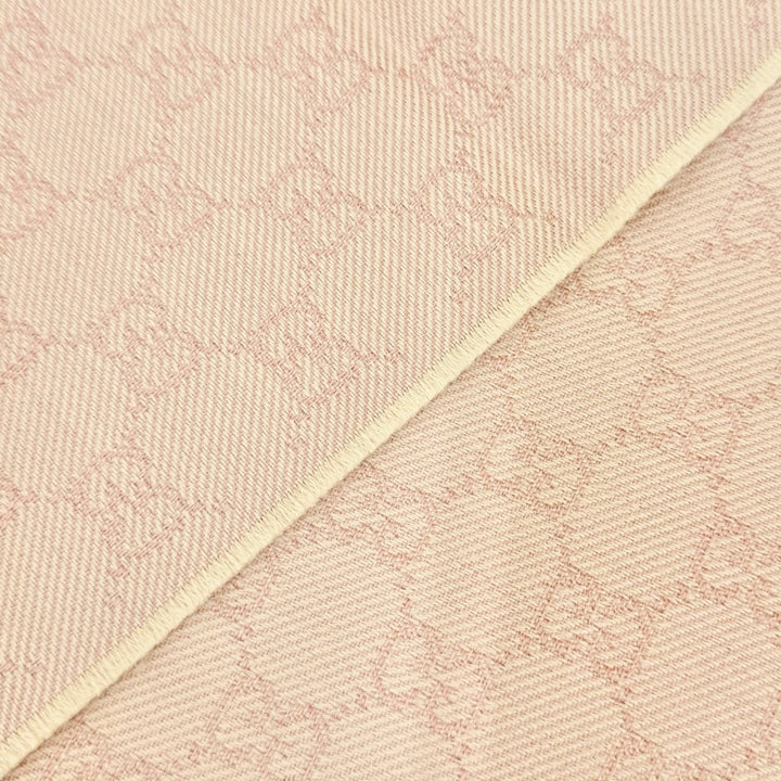 未使用品△GUCCI グッチ 848507 GGウール スカーフ ミニフリンジ マフラー ピンク 45×185cm 現行品 正規品 レディース 定価73700円 箱付