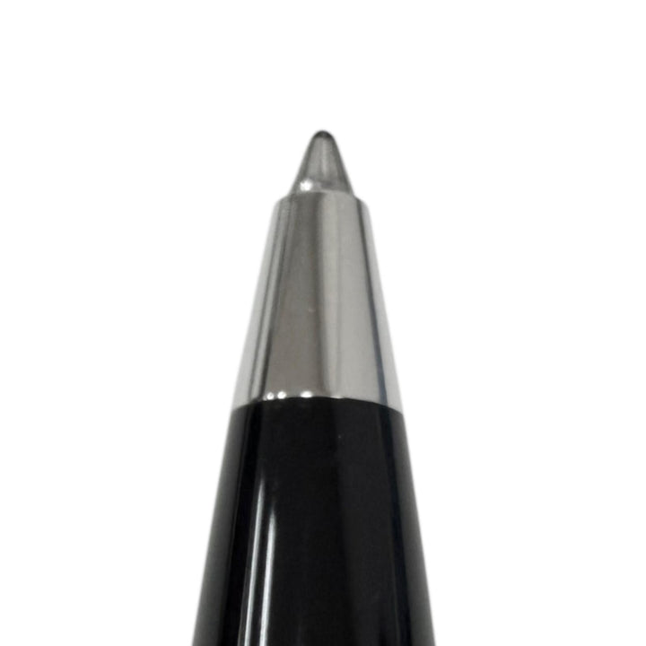 美品□MONTBLANC モンブラン BOHEME ボエム 一部ブルージェムストーン ボールペン ブラック シルバー ドイツ製 メンズ 筆記確認済み