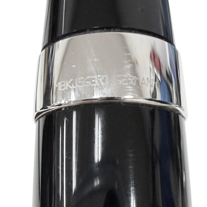 美品□MONTBLANC モンブラン BOHEME ボエム 一部ブルージェムストーン ボールペン ブラック シルバー ドイツ製 メンズ 筆記確認済み