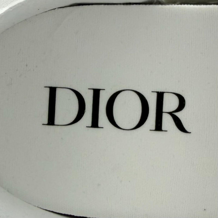 極美品□DIOR ディオール オム B23 ラバー オブリーク 総柄 レースアップ ハイカットスニーカー ホワイト クリア 43 イタリア製 メンズ