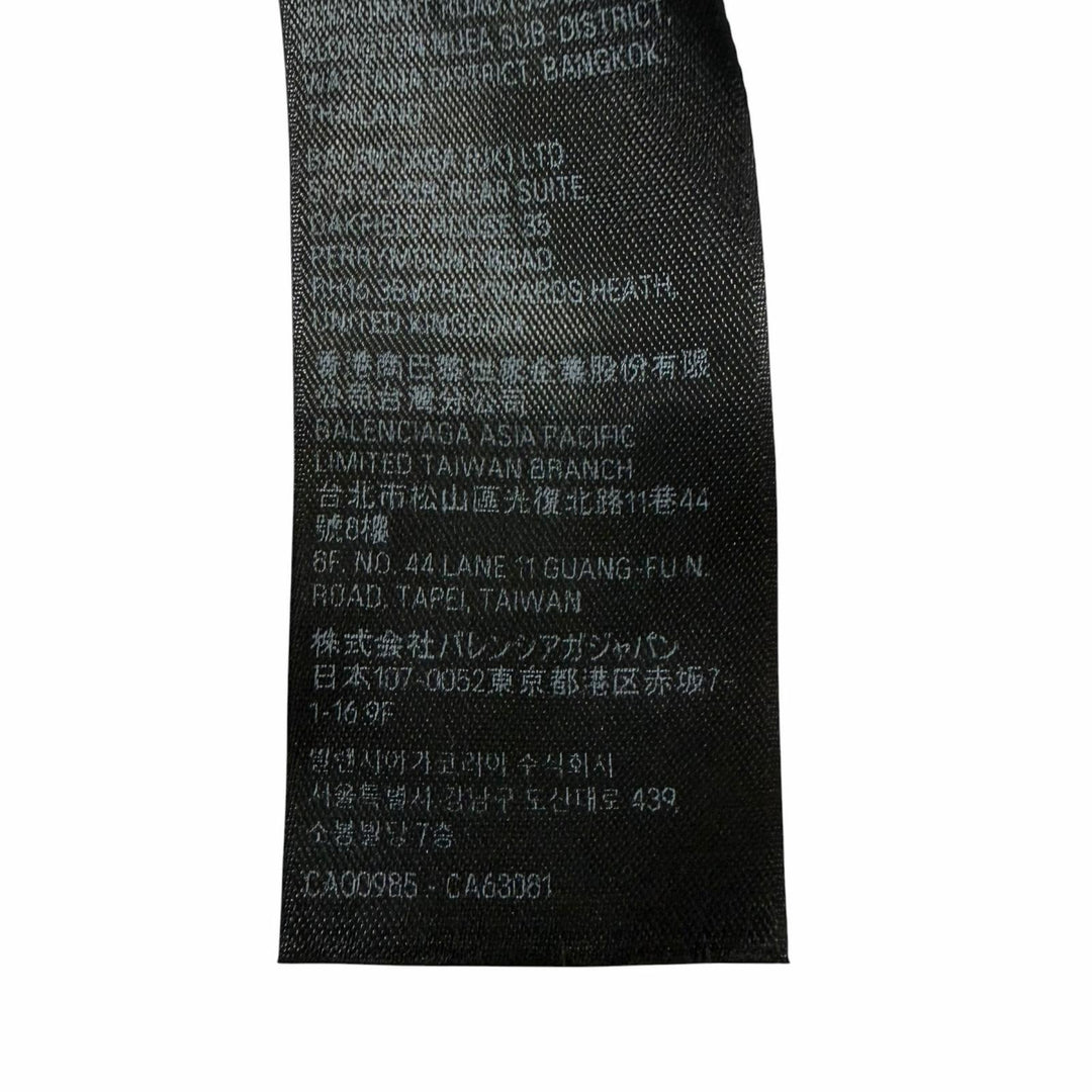 未使用品□BALENCIAGA バレンシアガ 23AW 761458 Faux Logo Round Hem Hoodie ダメージ加工 プルオーバー パーカー レッド 1 正規品