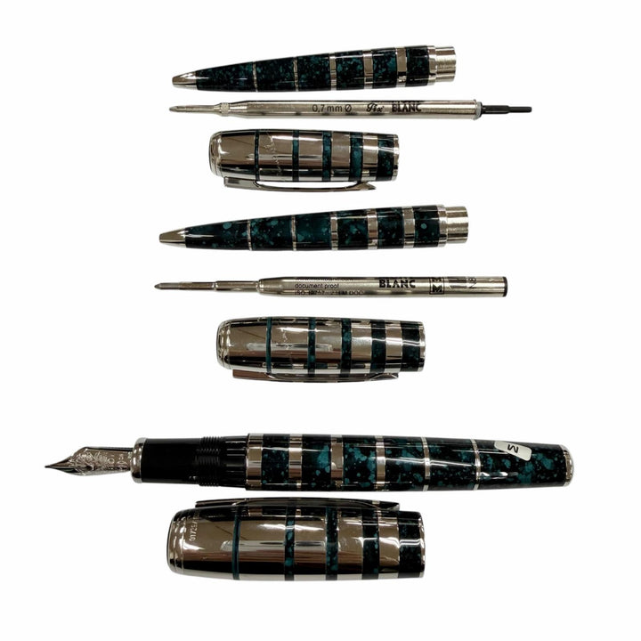 未使用品▼MONTBLANC モンブラン 作家シリーズ2008 ジョージ バーナード ショー 18K 万年筆 ボールペン シャープペンシル 3本セット