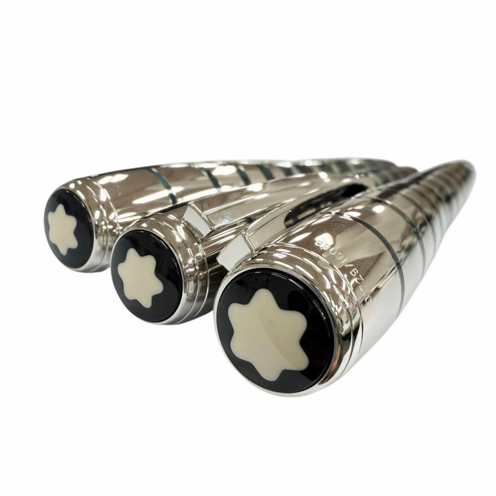 未使用品▼MONTBLANC モンブラン 作家シリーズ2008 ジョージ バーナード ショー 18K 万年筆 ボールペン シャープペンシル 3本セット