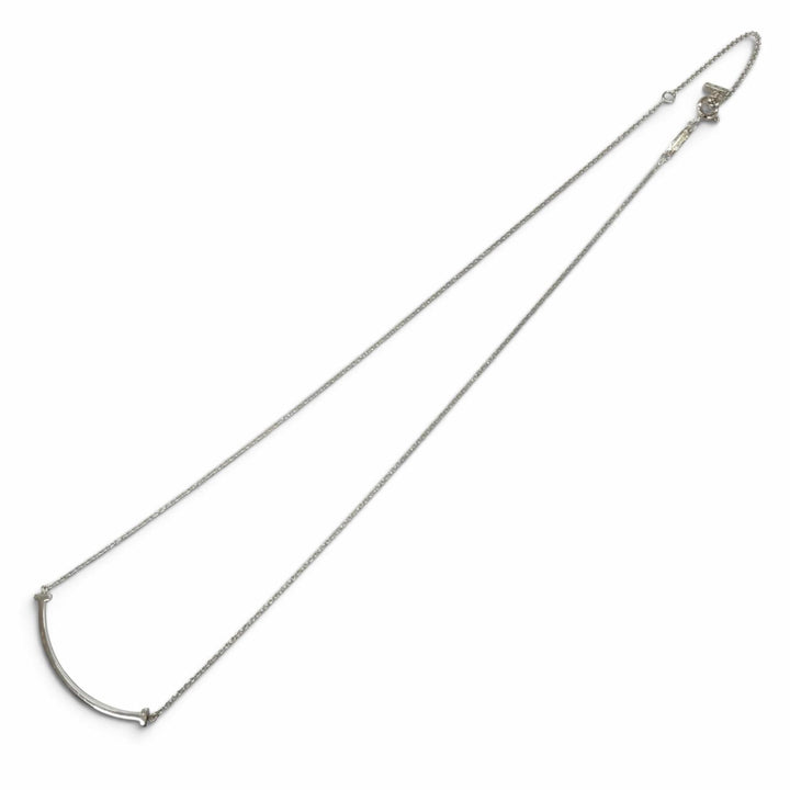 美品★TIFFANY&amp;Co. ティファニー ティファニーT スマイル ペンダント スモール AG925 ネックレス アクセサリー シルバー 重量1.9g