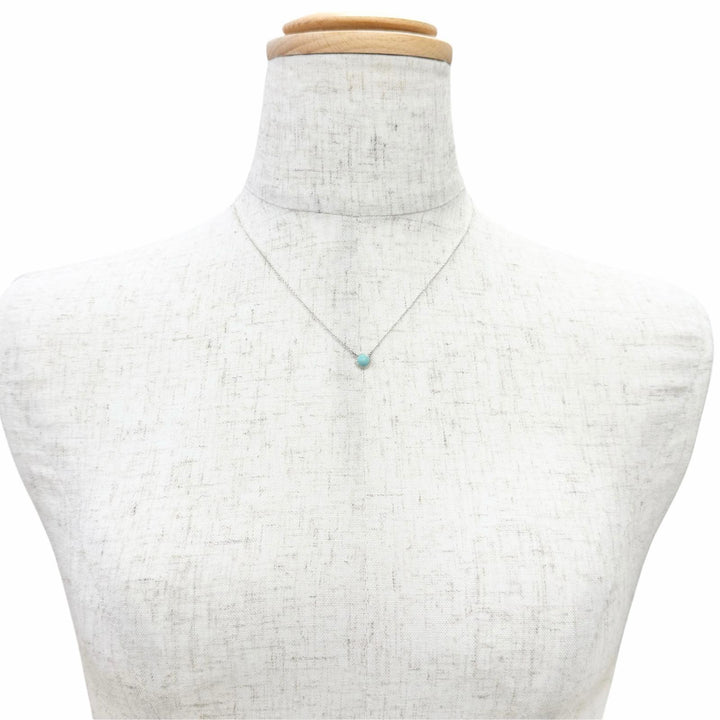 極美品△TIFFANY&amp;Co. ティファニー エルサペレッティ カラー バイザヤード ネックレス AG925 ターコイズ 23年12月購入品 重量1.8g 箱付き