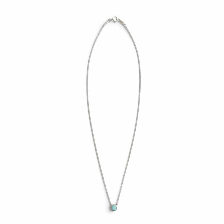 極美品△TIFFANY&amp;Co. ティファニー エルサペレッティ カラー バイザヤード ネックレス AG925 ターコイズ 23年12月購入品 重量1.8g 箱付き