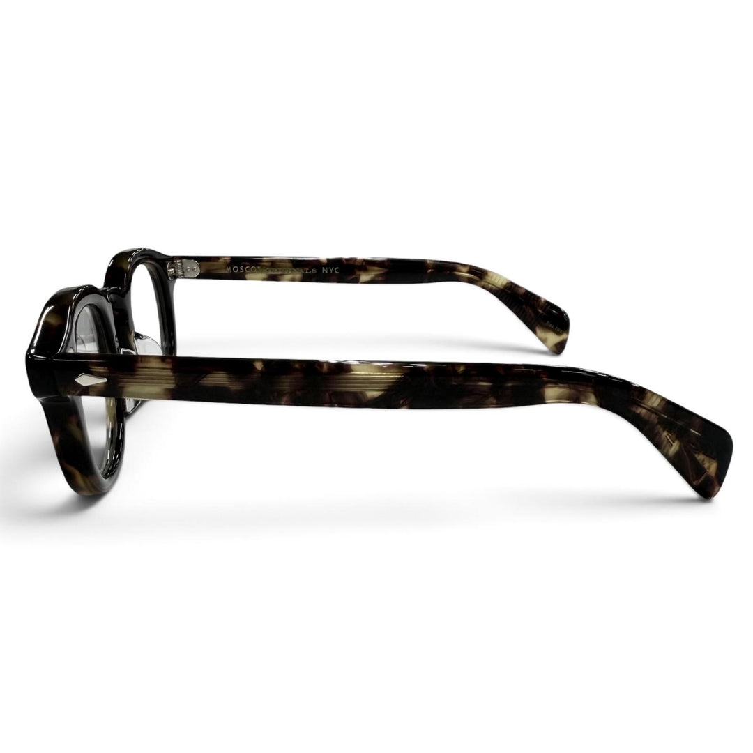 極美品●MOSCOT モスコット MEKLER クラシックハバナ ウェリントン メガネ 眼鏡 アイウェア ブラウンデミ 46□24 145 メンズ