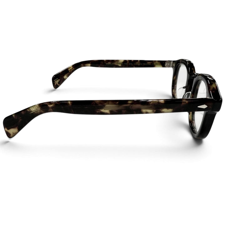 極美品●MOSCOT モスコット MEKLER クラシックハバナ ウェリントン メガネ 眼鏡 アイウェア ブラウンデミ 46□24 145 メンズ