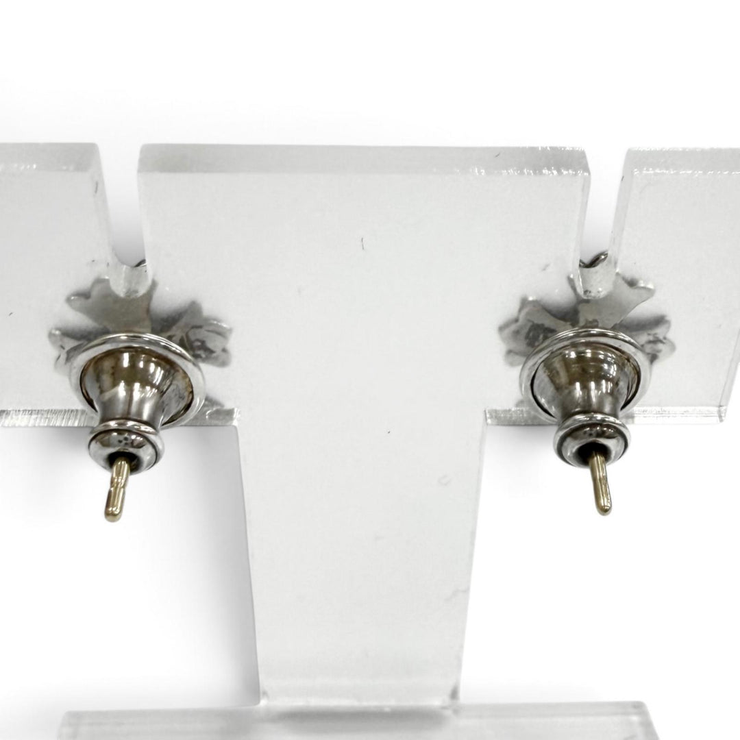 美品★CHROME HEARTS クロムハーツ No2 CH CRS CHクロス スタッド 925 14K 両耳用 ピアス シルバー ゴールド 重量1.5g レディース メンズ