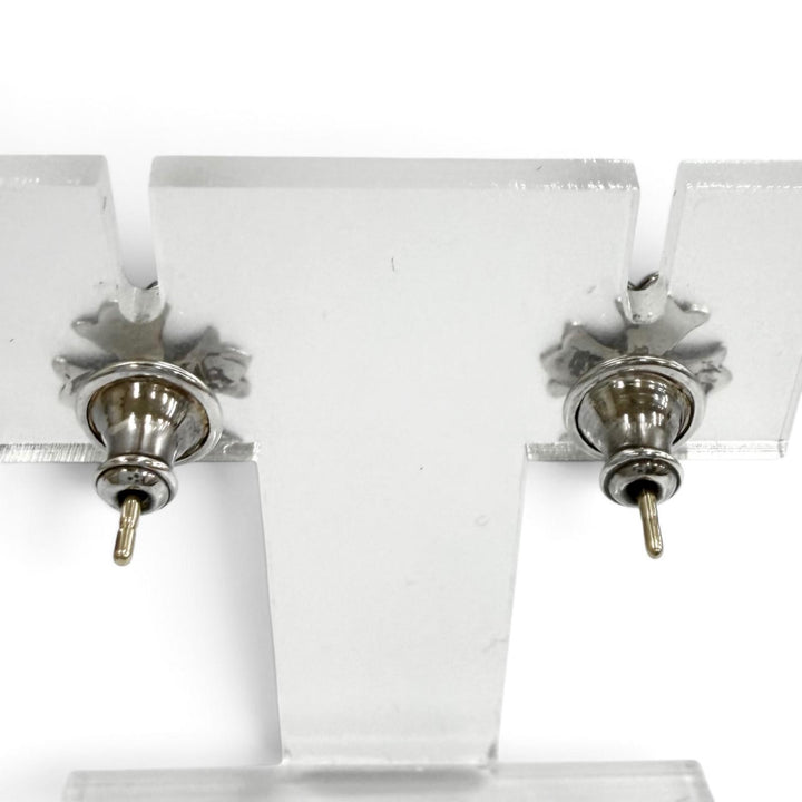 美品★CHROME HEARTS クロムハーツ No2 CH CRS CHクロス スタッド 925 14K 両耳用 ピアス シルバー ゴールド 重量1.5g レディース メンズ