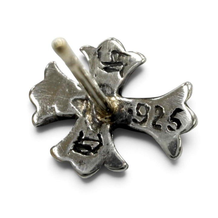 美品★CHROME HEARTS クロムハーツ No2 CH CRS CHクロス スタッド 925 14K 両耳用 ピアス シルバー ゴールド 重量1.5g レディース メンズ