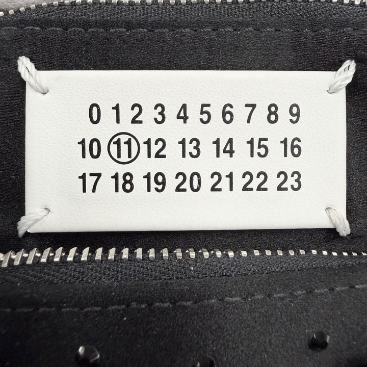 極美品◇Maison Margiela メゾンマルジェラ SB2WG0006 5AC サテン スウェードレザー マイクロ 2WAY ショルダーバッグ 黒 イタリア製