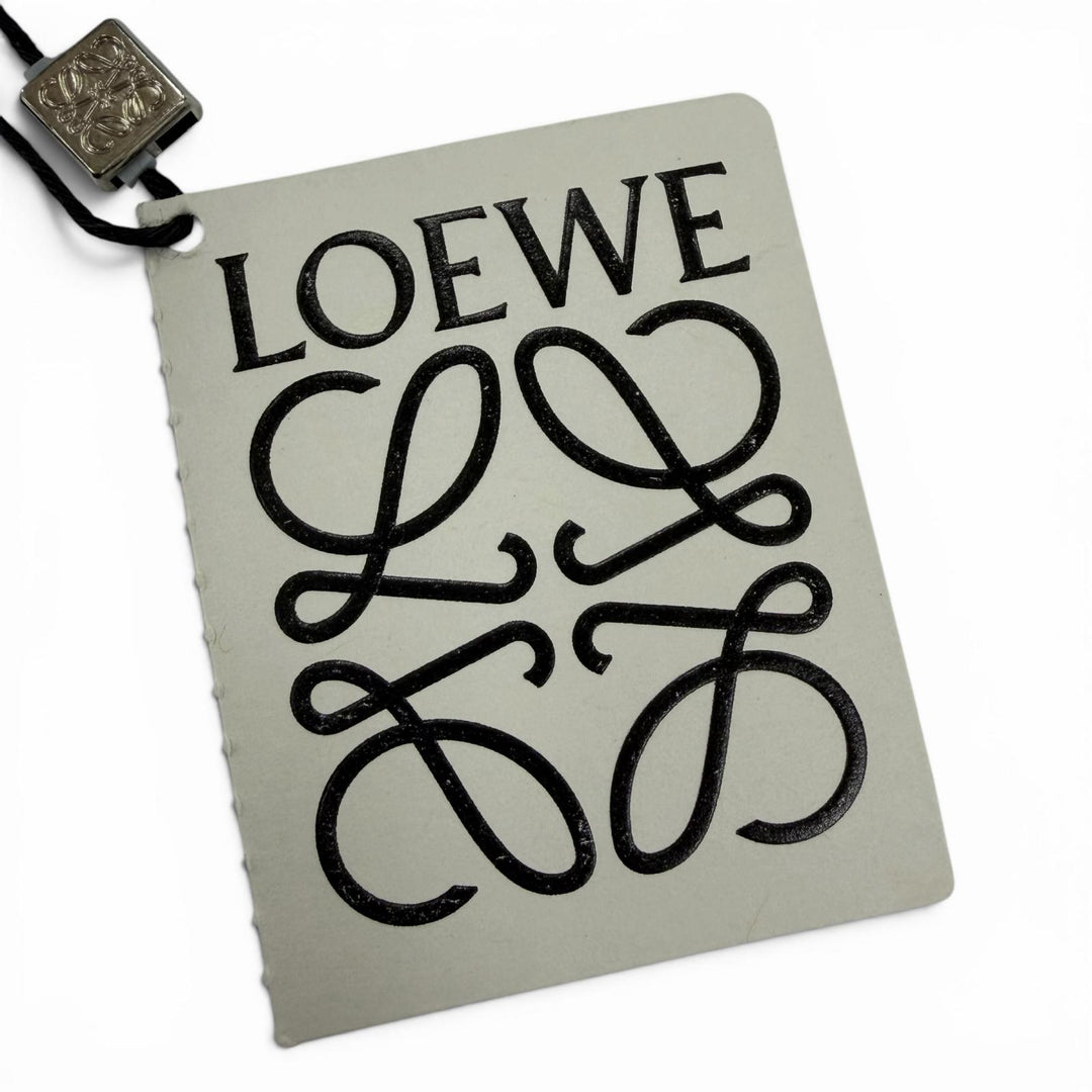 未使用品☆LOEWE ロエベ K820HB1X13 コットン アナグラム ロゴレザーパッチ付 バケットハット ネイビー 58 正規品 レディース 保存袋付