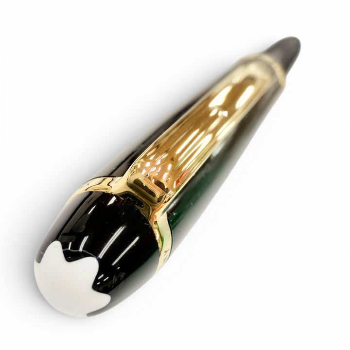 極美品◇MONTBLANC モンブラン マイスターシュテュック ツイスト式 ホワイトスター ボールペン ブラック ゴールド ドイツ製 筆記確認済み