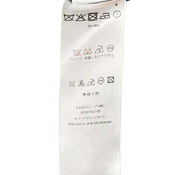 極美品▲LOUIS VUITTON ルイヴィトン 10AW ボックスプリーツ ツイード スカート ブラック FR 34 フランス製 正規品 レディース