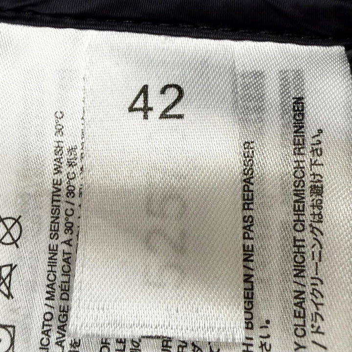 極美品◇CAPE HORN ケープホーン 52570 SANTACRUZ ロゴワッペン付 ダブルジップ フーデッド ダウンコート ダークネイビー 42 正規品