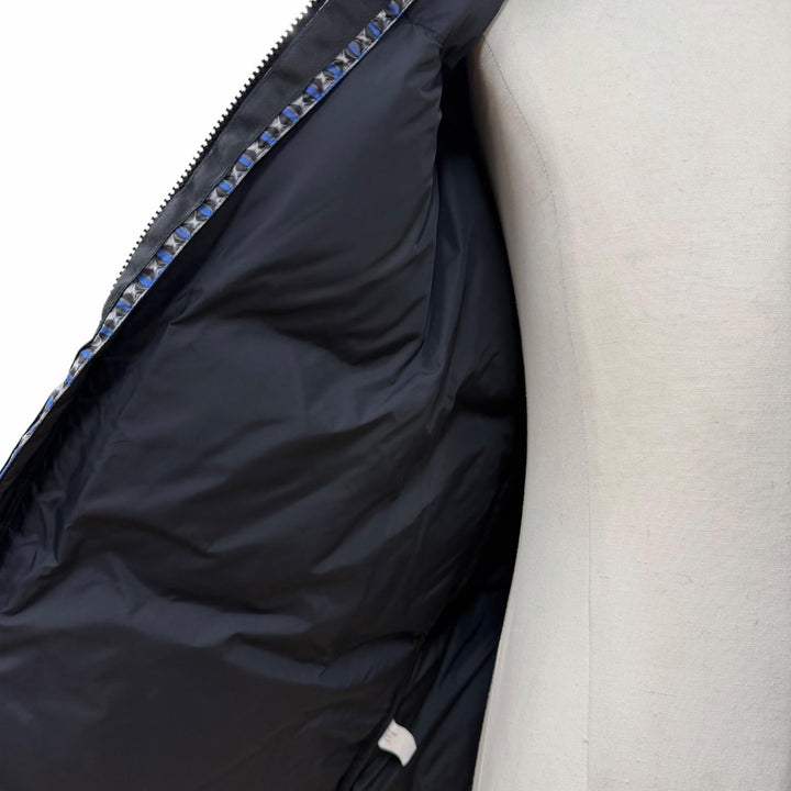 美品▼シュプリーム ザ ノースフェイス 21SS ND42100I Studded Nuptse Jacket スタッズ柄 フード収納 ZIPUP ダウンジャケット M 正規品