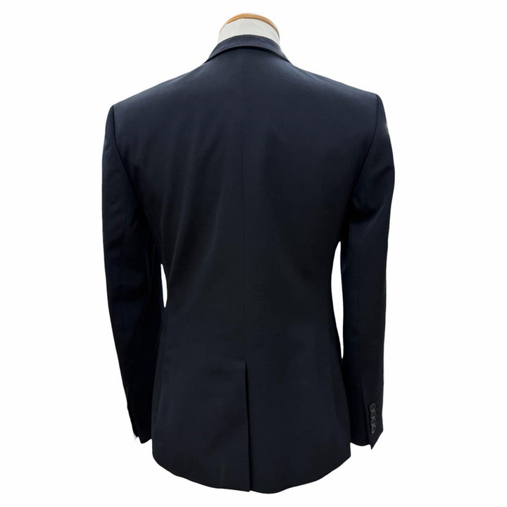 極美品▼Dior HOMME ディオールオム 633C293A3576 ウール100% シングルジャケット テーラード ブラック 44 正規品 メンズ ガーメント付き