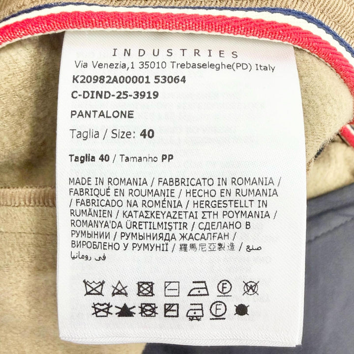 未使用品△MONCLER GRENOBLE モンクレール グルノーブル 2025年製 K20982A00001 PANTALONE ロゴワッペン フィット パンツ 40 正規品
