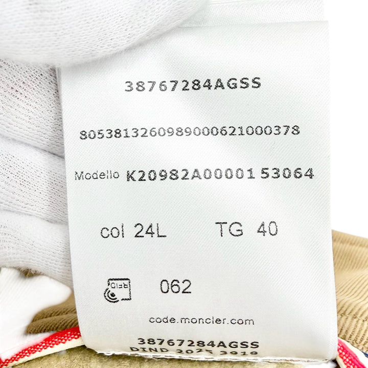 未使用品△MONCLER GRENOBLE モンクレール グルノーブル 2025年製 K20982A00001 PANTALONE ロゴワッペン フィット パンツ 40 正規品