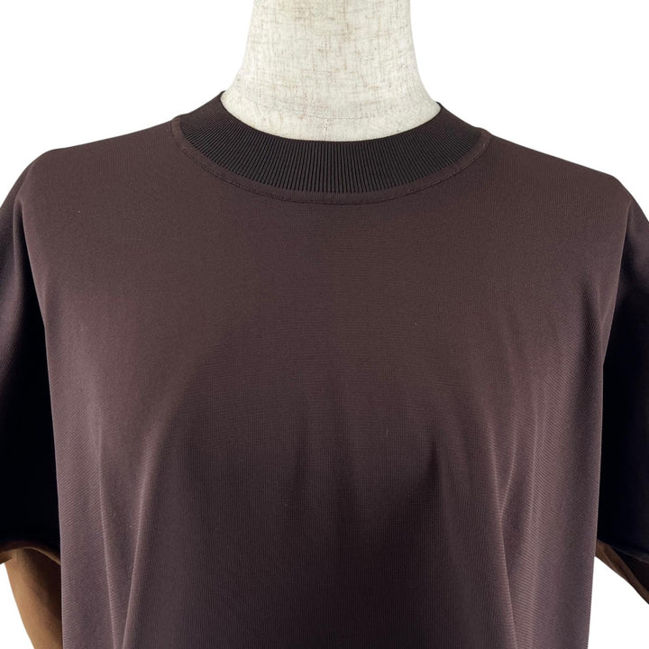 美品▲BOTTEGAVENETA ボッテガヴェネタ 20AW 629983 ドレープTシャツ カットソー ブラウン XS イタリア製 正規品 レディース