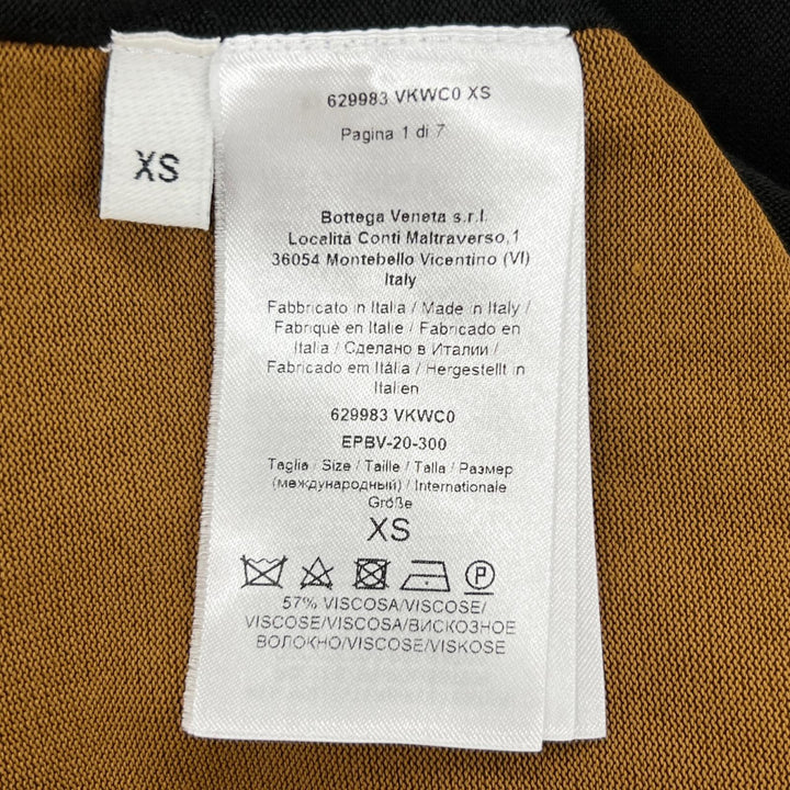 美品▲BOTTEGAVENETA ボッテガヴェネタ 20AW 629983 ドレープTシャツ カットソー ブラウン XS イタリア製 正規品 レディース