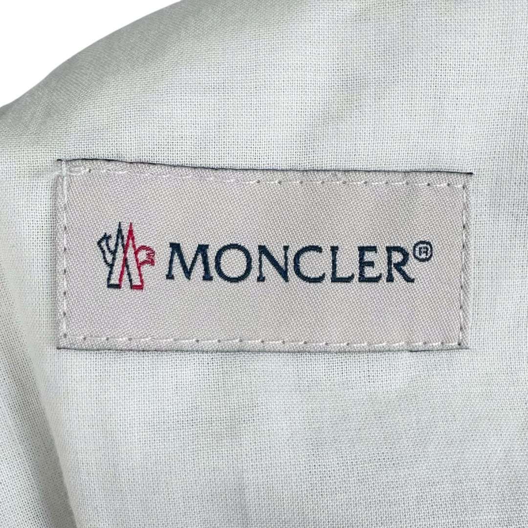 極美品▲MONCLER モンクレール 2023年製 PANTALONE ウール ワイドイージー パンツ ベージュ S イタリア製 正規品 レディース