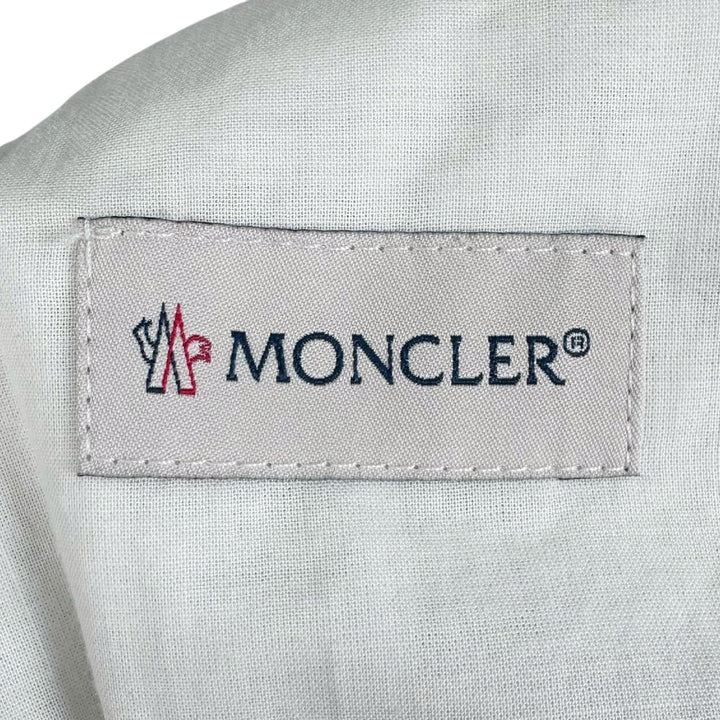 極美品▲MONCLER モンクレール 2023年製 PANTALONE ウール ワイドイージー パンツ ベージュ S イタリア製 正規品 レディース
