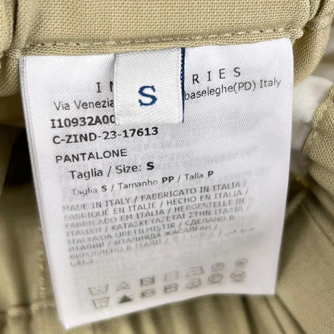 極美品▲MONCLER モンクレール 2023年製 PANTALONE ウール ワイドイージー パンツ ベージュ S イタリア製 正規品 レディース