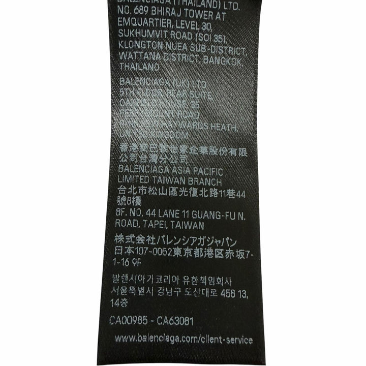 未使用品□BALENCIAGA バレンシアガ 25SS 578135 キャンペーンロゴプリント プルオーバーパーカー フーディー ブラック XS 正規品 メンズ