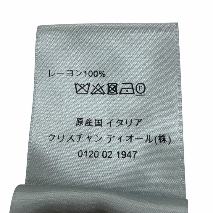 美品▼DIOR ディオール オム 013C502A5142 フローラルプリント 比翼仕立 ロングスリーブ 長袖シャツ ホワイト イエロー 39 正規品