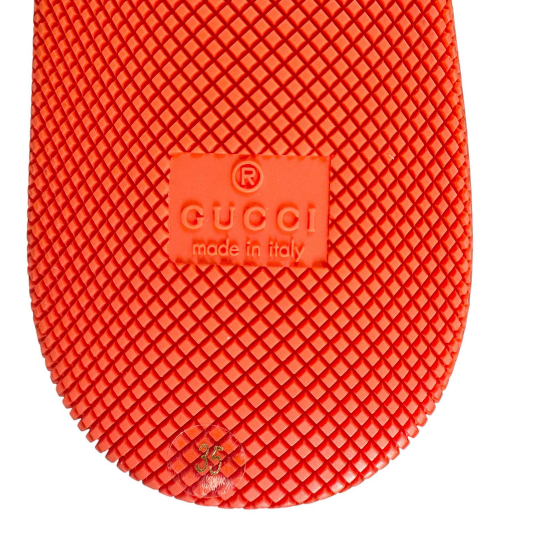 未使用品▲GUCCI グッチ 661310 BASKET バスケット ヴィンテージ加工 レザーハイカットスニーカー 35 伊製 レディース 箱・保存袋付き