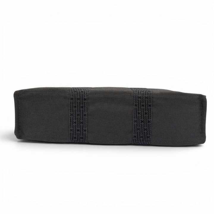 極美品☆HERMES エルメス エールライン MM シルバー金具 セリエ金具 キャンバス トートバッグ ハンドバッグ グレー 仏製 レディース