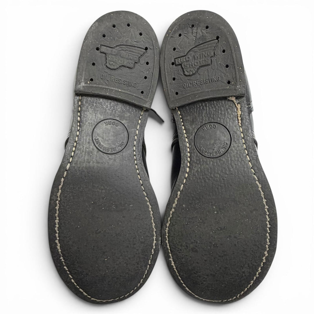 良品△RED WING レッドウィング 2012年製 8114 アイアンレンジャー レースアップ レザー ショートブーツ ブラック 25.5cm USA製 メンズ