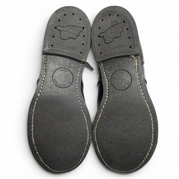 良品△RED WING レッドウィング 2012年製 8114 アイアンレンジャー レースアップ レザー ショートブーツ ブラック 25.5cm USA製 メンズ