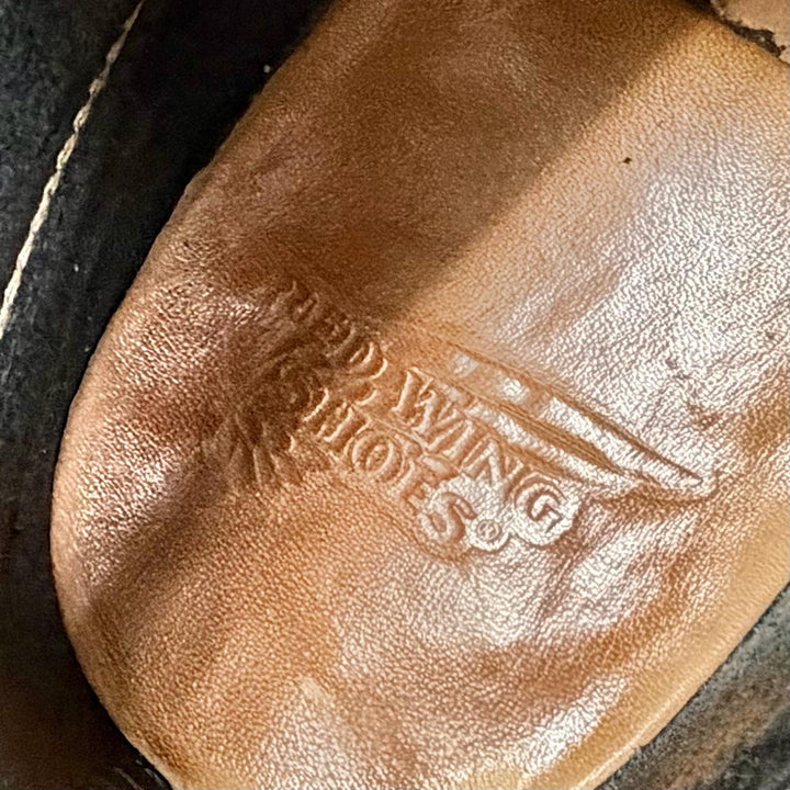 良品△RED WING レッドウィング 2012年製 8114 アイアンレンジャー レースアップ レザー ショートブーツ ブラック 25.5cm USA製 メンズ