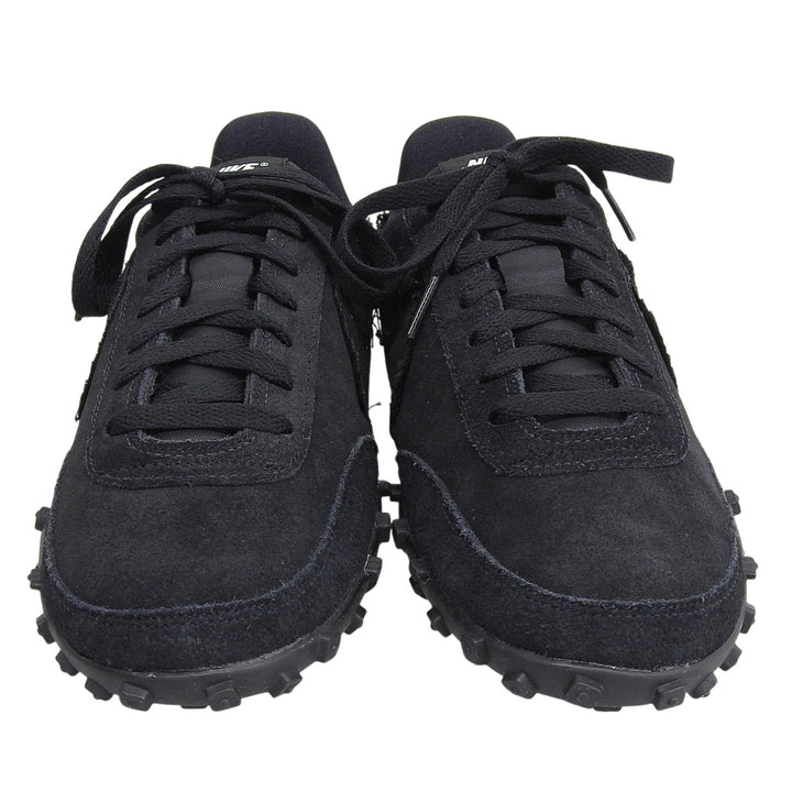 極美品▲NIKE COMME des GARCONS ナイキ コムデギャルソン CU9080-002 ワッフルレーサー CDG レザースニーカー ブラック 25cm メンズ