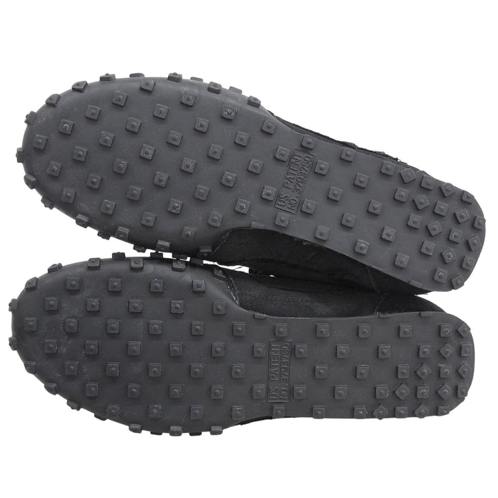 極美品▲NIKE COMME des GARCONS ナイキ コムデギャルソン CU9080-002 ワッフルレーサー CDG レザースニーカー ブラック 25cm メンズ