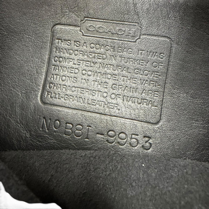 極美品☆COACH コーチ ヴィンテージ 9953 グローブレザー オールドコーチ ショルダーバッグ ブラック レディース