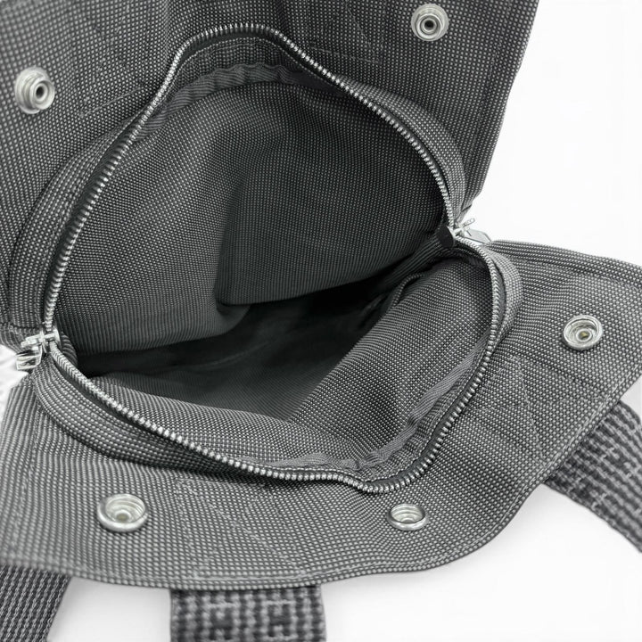 極美品★HERMES エルメス エールライン アドPM カデナ付 キャンバス リュックサック デイパック グレー フランス製 レディース