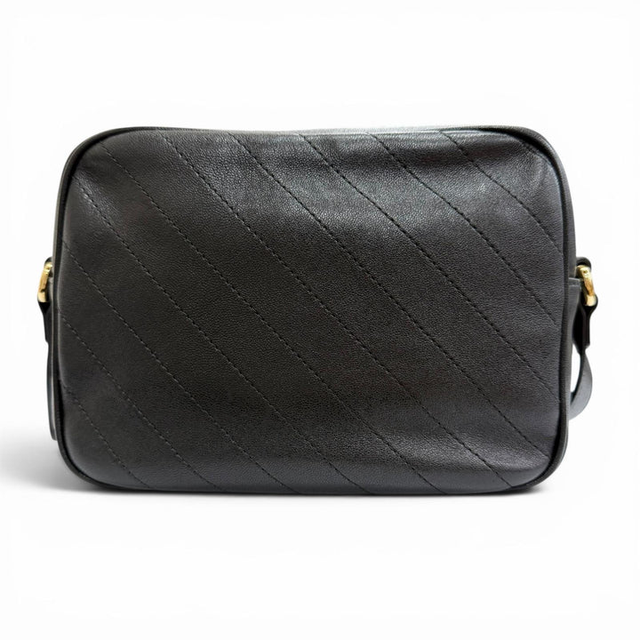 美品△GUCCI グッチ 742360 ブロンディ スモール フリンジ タッセル レザー ショルダーバッグ ブラック イタリア製 レディース 保存袋付
