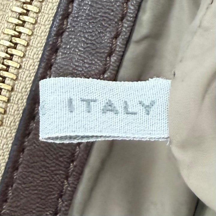 美品★MARNI マルニ ロゴ金具付き がま口 レザー ショルダーバッグ 鞄 ブラウン ゴールド金具 イタリア製 レディース 保存袋付き