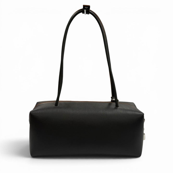 極美品★Max Mara マックスマーラ ホールドオールストリング カーフレザー ダブル ハンドルバッグ ショルダーバッグ 定価277200円 袋付